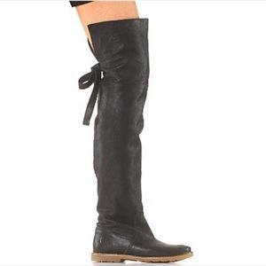 Frye Celia over the knee black boots size 6